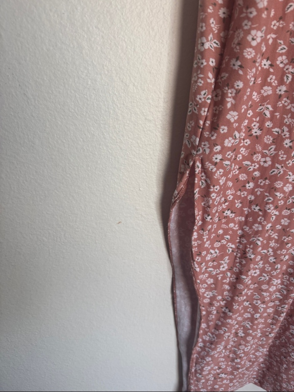 Derek Heart Dusty Rose Floral Button-Front Maxi Dress - Picture 5 of 5